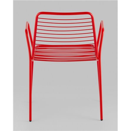 Стул|Stool Group|Дели металл красный с подлокотниками
