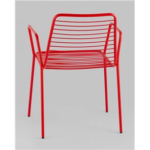 Стул|Stool Group|Дели металл красный с подлокотниками