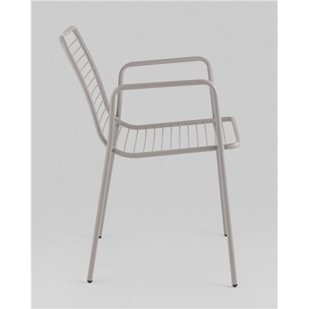 Стул|Stool Group|Дели металл серый с подлокотниками