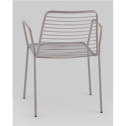 Стул|Stool Group|Дели металл серый с подлокотниками