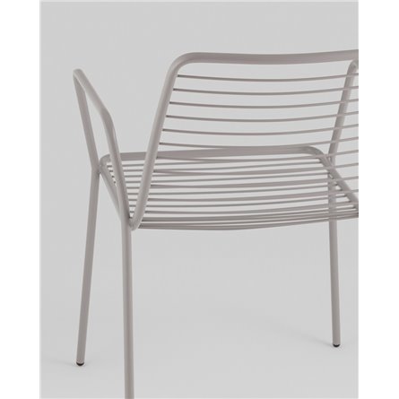 Стул|Stool Group|Дели металл серый с подлокотниками