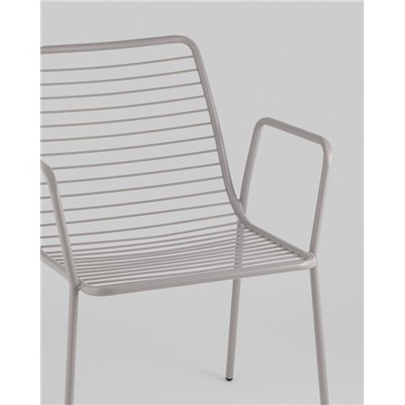 Стул|Stool Group|Дели металл серый с подлокотниками