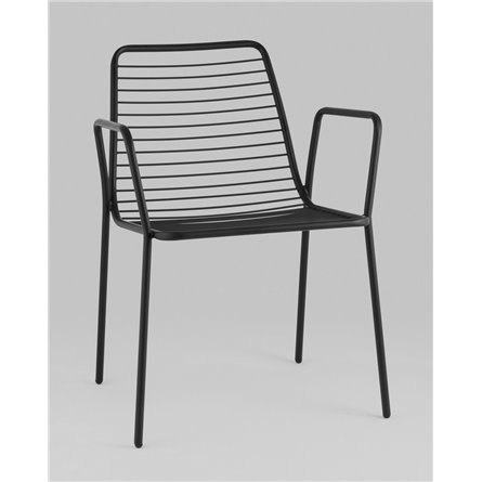 Стул|Stool Group|Дели металл черный с подлокотниками