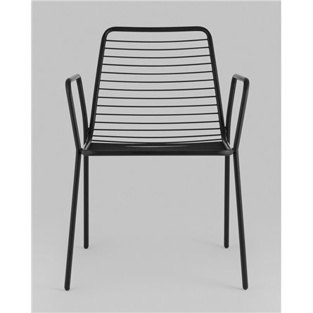 Стул|Stool Group|Дели металл черный с подлокотниками