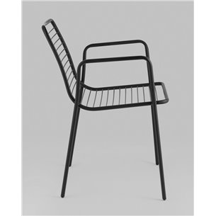 Стул|Stool Group|Дели металл черный с подлокотниками