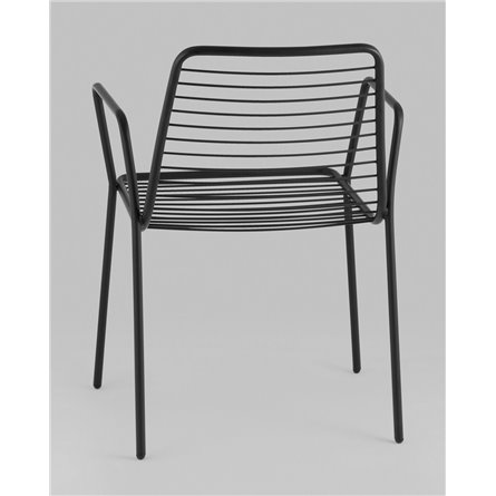 Стул|Stool Group|Дели металл черный с подлокотниками