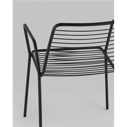 Стул|Stool Group|Дели металл черный с подлокотниками