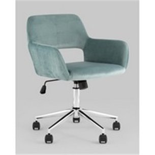 Кресло офисное|Stool Group|ROSS велюр серо-зеленый
