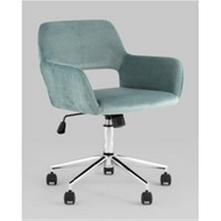 Кресло офисное|Stool Group|ROSS велюр серо-зеленый