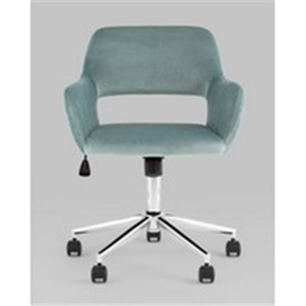 Кресло офисное|Stool Group|ROSS велюр серо-зеленый