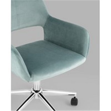 Кресло офисное|Stool Group|ROSS велюр серо-зеленый