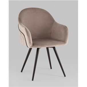 Стул|Stool Group|Новел велюр серо-коричневый вращающийся