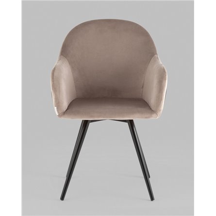 Стул|Stool Group|Новел велюр серо-коричневый вращающийся