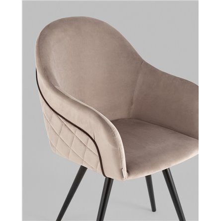 Стул|Stool Group|Новел велюр серо-коричневый вращающийся