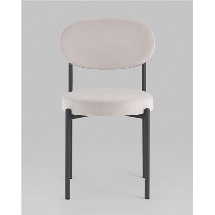 Стул|Stool Group|Бриф SN велюр светло-серый каркас антрацитовый муар