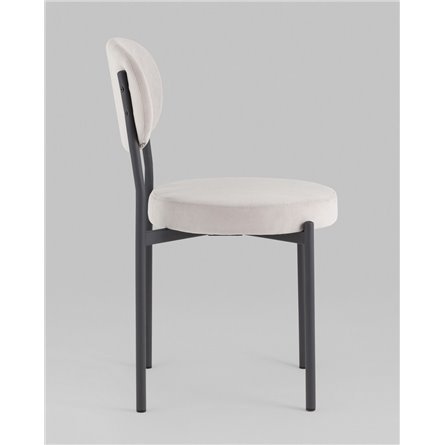 Стул|Stool Group|Бриф SN велюр светло-серый каркас антрацитовый муар