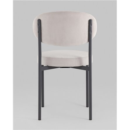 Стул|Stool Group|Бриф SN велюр светло-серый каркас антрацитовый муар