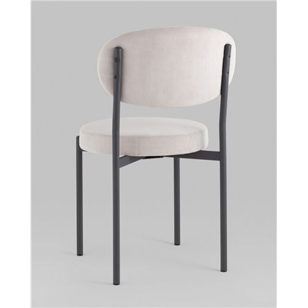 Стул|Stool Group|Бриф SN велюр светло-серый каркас антрацитовый муар