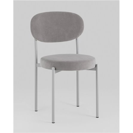 Стул|Stool Group|Бриф SN велюр серый каркас светло-серый муар