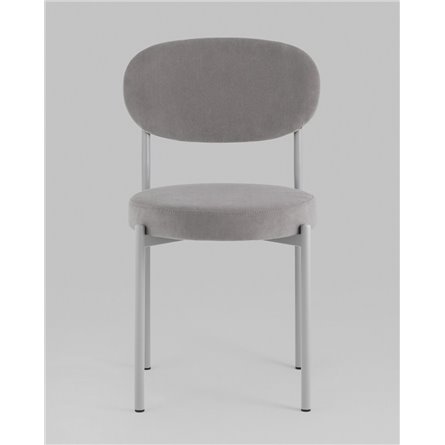 Стул|Stool Group|Бриф SN велюр серый каркас светло-серый муар