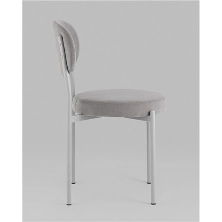 Стул|Stool Group|Бриф SN велюр серый каркас светло-серый муар