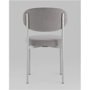 Стул|Stool Group|Бриф SN велюр серый каркас светло-серый муар