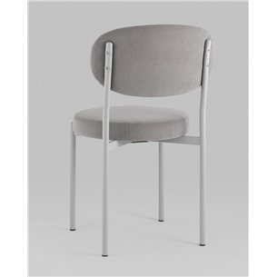 Стул|Stool Group|Бриф SN велюр серый каркас светло-серый муар