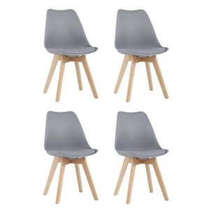 Стул FRANKFURT серый 4 шт.