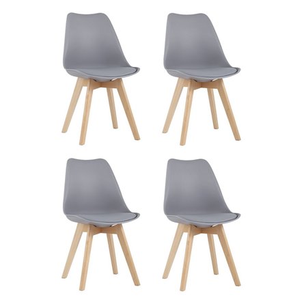 Стул FRANKFURT серый 4 шт.