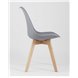 Комплект из четырех стульев|Stool Group|FRANKFURT серый пластик сиденье из экокожи ножки массив бука Комплект из четырех стульев|Stool Group|FRANKFURT серый пластик сиденье из экокожи ножки массив бука