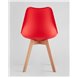 Комплект из четырех стульев|Stool Group|FRANKFURT красный пластик сиденье из экокожи ножки массив бука Комплект из четырех стульев|Stool Group|FRANKFURT красный пластик сиденье из экокожи ножки массив бука