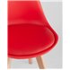 Комплект из четырех стульев|Stool Group|FRANKFURT красный пластик сиденье из экокожи ножки массив бука Комплект из четырех стульев|Stool Group|FRANKFURT красный пластик сиденье из экокожи ножки массив бука