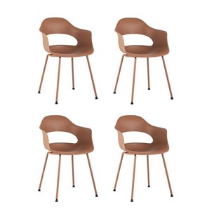 Стул Lady пластик коричневый 4 шт.