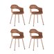 Стул Lady пластик коричневый 4 шт.