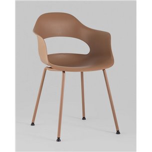 Комплект из четырех стульев|Stool Group|Lady пластик коричневый ножки металл