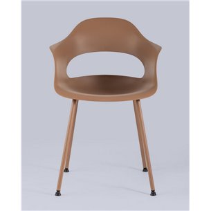Комплект из четырех стульев|Stool Group|Lady пластик коричневый ножки металл