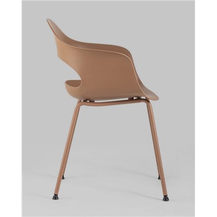 Комплект из четырех стульев|Stool Group|Lady пластик коричневый ножки металл