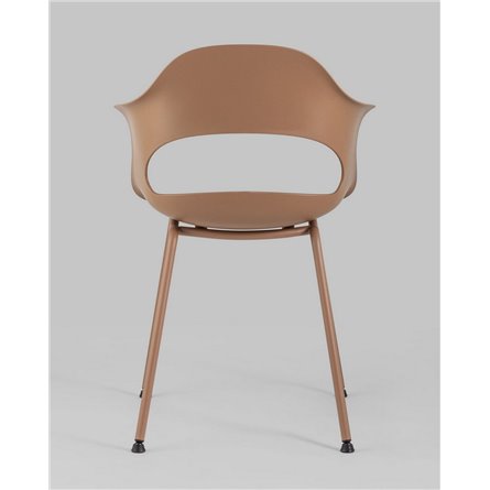 Комплект из четырех стульев|Stool Group|Lady пластик коричневый ножки металл