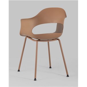 Комплект из четырех стульев|Stool Group|Lady пластик коричневый ножки металл