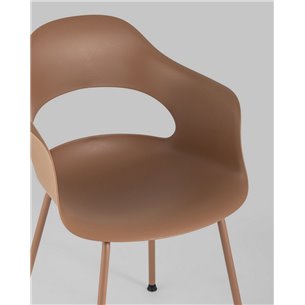 Комплект из четырех стульев|Stool Group|Lady пластик коричневый ножки металл