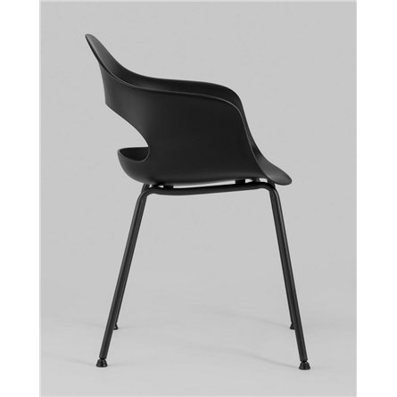 Комплект из четырех стульев|Stool Group|Lady пластик черный ножки металл