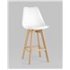 Комплект из четырех стульев|Stool Group|Барный FRANKFURT белый сиденье экокожа ножки из массива бука Комплект из четырех стульев|Stool Group|Барный FRANKFURT белый сиденье экокожа ножки из массива бука
