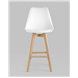 Комплект из четырех стульев|Stool Group|Барный FRANKFURT белый сиденье экокожа ножки из массива бука Комплект из четырех стульев|Stool Group|Барный FRANKFURT белый сиденье экокожа ножки из массива бука
