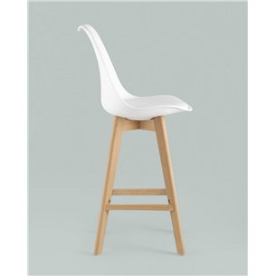 Комплект из четырех стульев|Stool Group|Барный FRANKFURT белый сиденье экокожа ножки из массива бука
