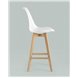 Комплект из четырех стульев|Stool Group|Барный FRANKFURT белый сиденье экокожа ножки из массива бука Комплект из четырех стульев|Stool Group|Барный FRANKFURT белый сиденье экокожа ножки из массива бука