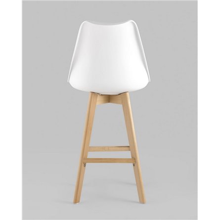 Комплект из четырех стульев|Stool Group|Барный FRANKFURT белый сиденье экокожа ножки из массива бука