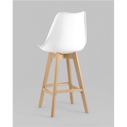Комплект из четырех стульев|Stool Group|Барный FRANKFURT белый сиденье экокожа ножки из массива бука