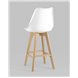 Комплект из четырех стульев|Stool Group|Барный FRANKFURT белый сиденье экокожа ножки из массива бука Комплект из четырех стульев|Stool Group|Барный FRANKFURT белый сиденье экокожа ножки из массива бука