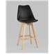 Комплект из четырех стульев|Stool Group|Барный FRANKFURT черный сиденье экокожа ножки из массива бука Комплект из четырех стульев|Stool Group|Барный FRANKFURT черный сиденье экокожа ножки из массива бука