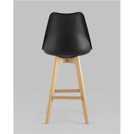 Комплект из четырех стульев|Stool Group|Барный FRANKFURT черный сиденье экокожа ножки из массива бука